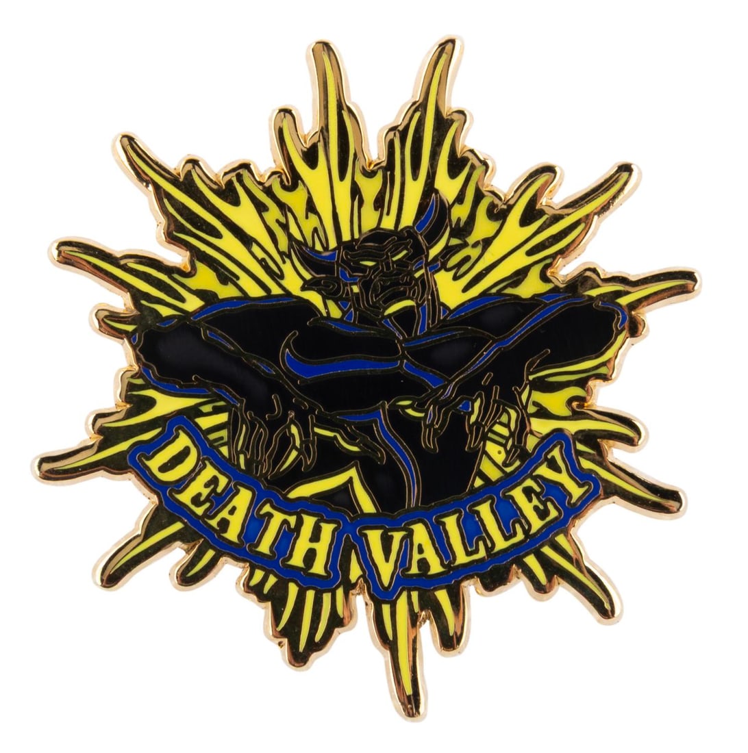 A Villains Pin Route 498 Chernabog "Death Valley" Pin.: (Walt Disney World, 2005) A “Death Valley” Chernabog pin from the Villains Pin Route 498 series released at Walt Disney World in a limited edition of 300. The series was created by Disney Desi