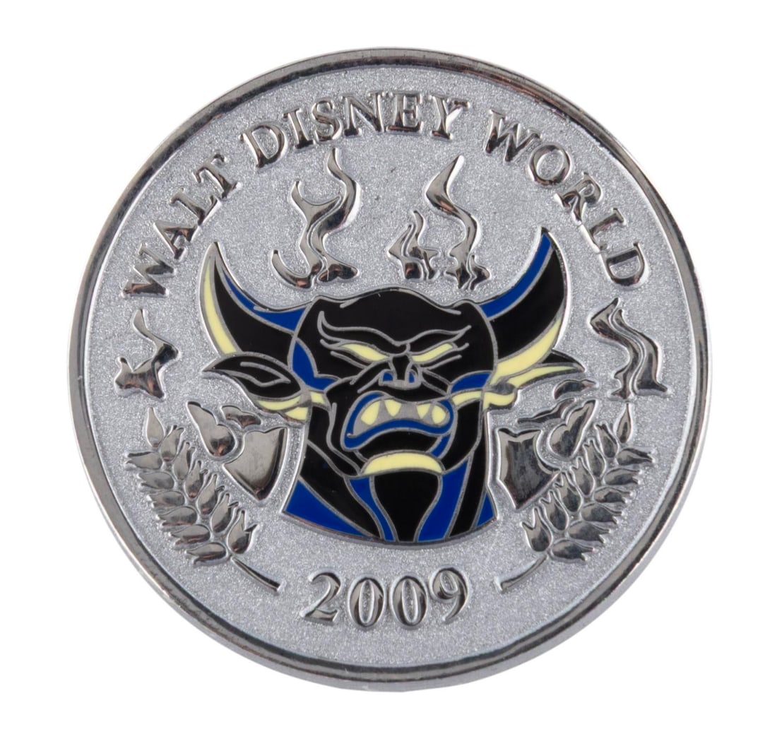 A Chernabog Character Coins LE 250 Pin.: (Walt Disney World, 2009) A Chernabog Character Coins mystery pin, released in a limited edition of only 250 in 2009. Measuring 1.5" in diameter, the pin is in fine condition.