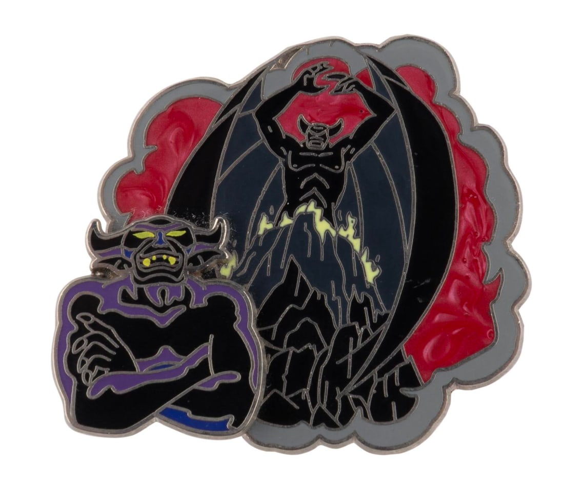 A Chernabog Dreams Come True Pin.: (Walt Disney World, 2009) A Chernabog pin-on-pin from the Where Dreams Come True series, released in a limited edition of 1500. Measuring 1.75" x 1.75", the pin is in very good condition.