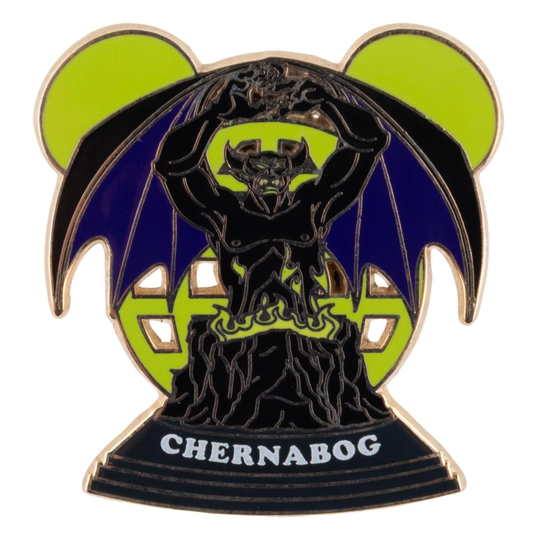 A Walt Disney World Ear Globe Chernabog Pin. (1 of 1)