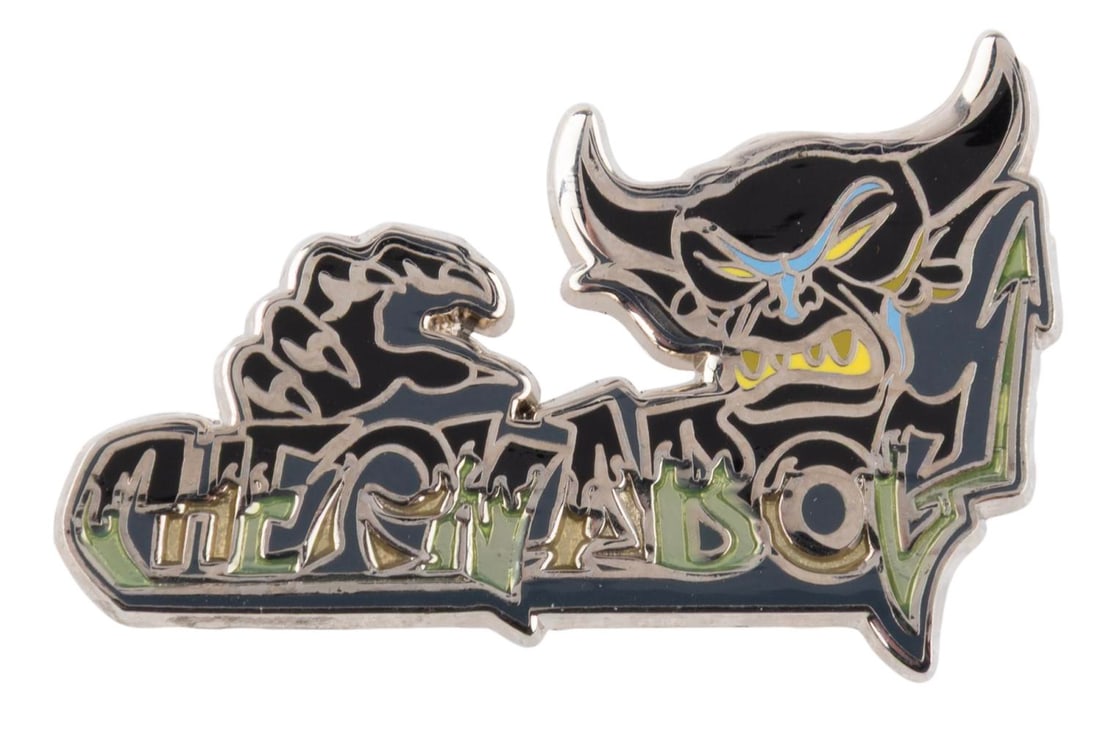 A Chernabog Limited Edition 250 Graffiti Pin.: (Disney, 2010) A Chernabog pin, released in a limited edition of only 250 in the Graffiti mystery collection. Measuring 1.25" x 2", the pin is in fine condition.