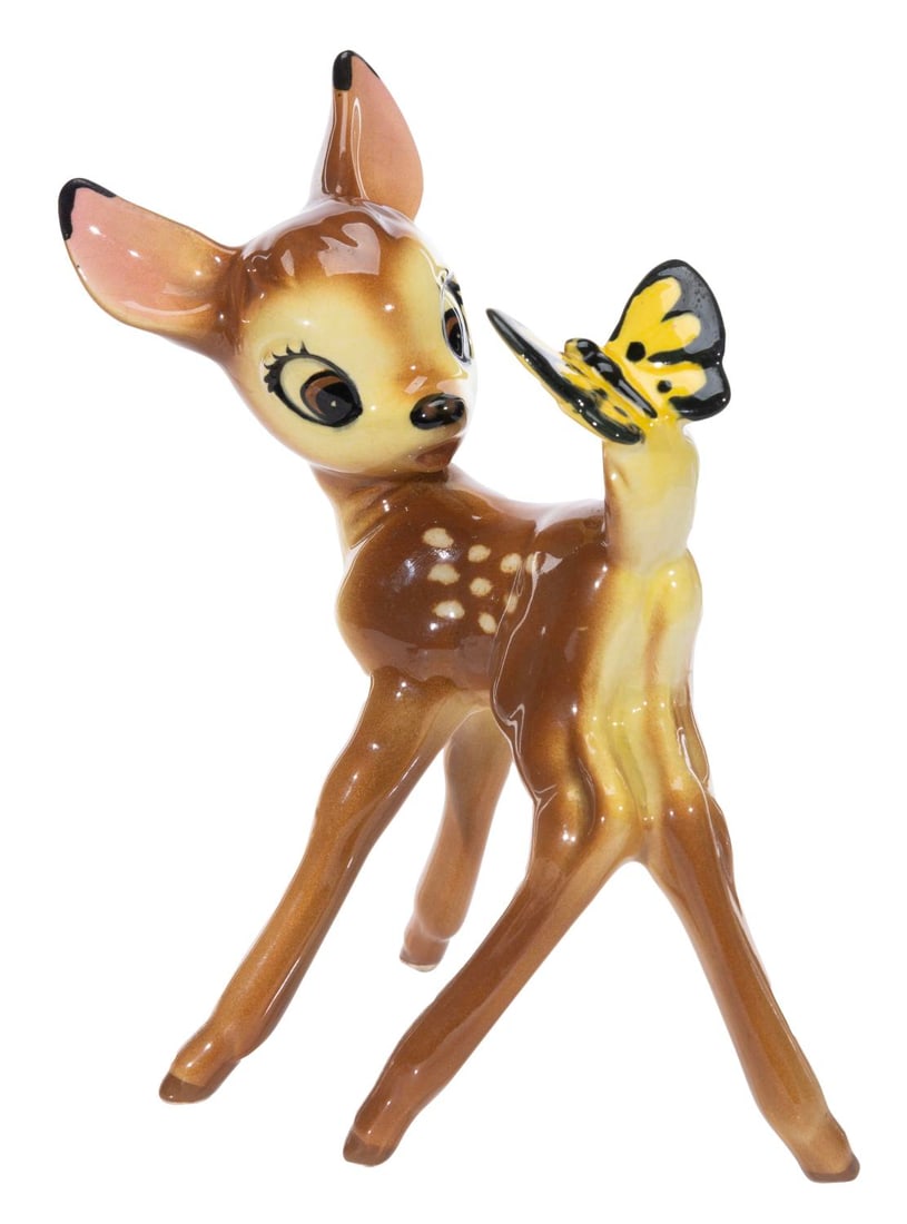 A Ceramic Bambi Figurine by Shaw Pottery. (1 of 7)