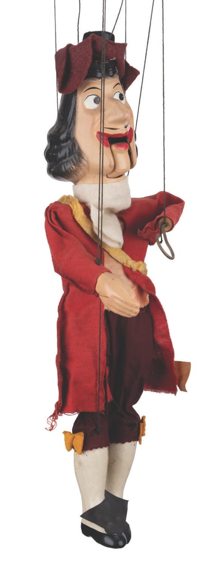 A "Peter Pan" Captain Hook Marionette Puppet. - 10