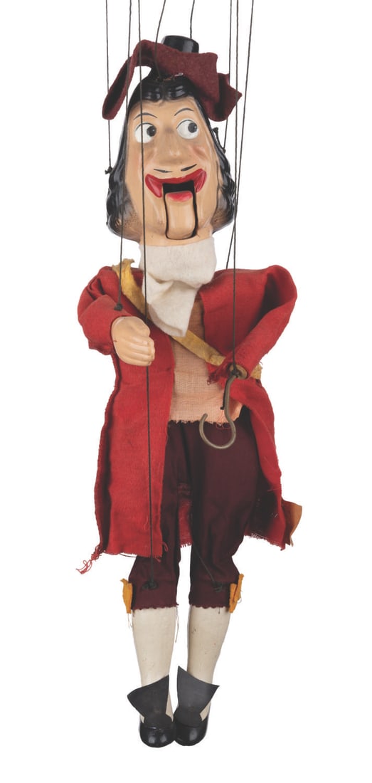 A "Peter Pan" Captain Hook Marionette Puppet. - 11
