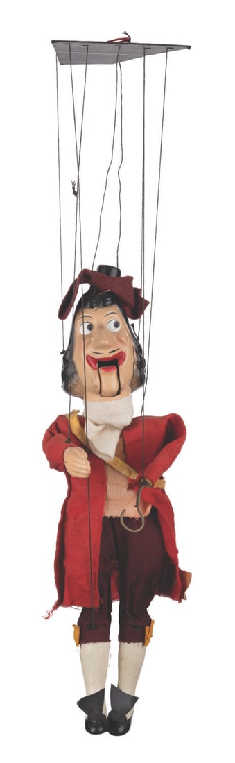 A "Peter Pan" Captain Hook Marionette Puppet. - 12