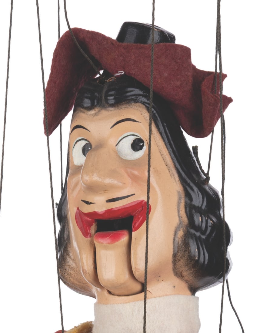 A "Peter Pan" Captain Hook Marionette Puppet. - 9