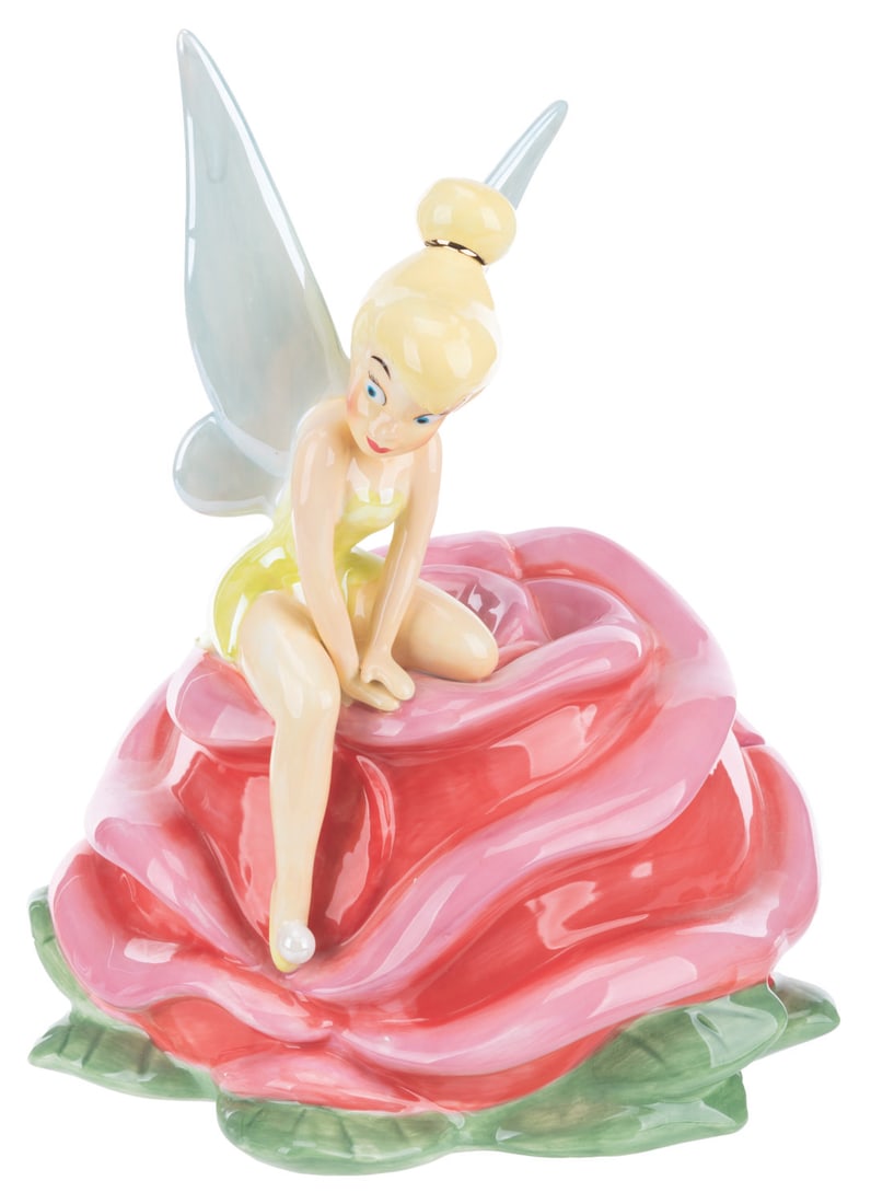 A Tinker Bell on a Rose Cookie Jar. (1 of 6)