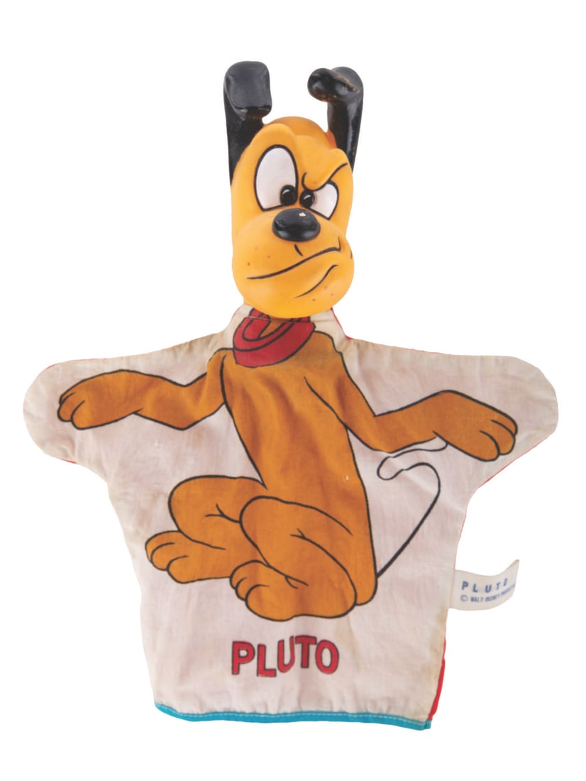 A 1960s Pluto Hand Puppet. (1 of 5)