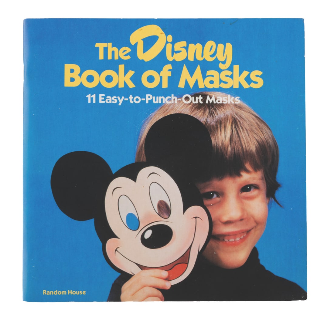 A Disney Character Masks Book.: (Random House, 1985) An unused Disney Book of Masks. The book contains 11 full-color paper masks of Mickey and Friends that can be punched out of the page from the perforation along the contours.