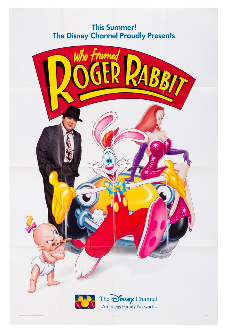 A "Who Framed Roger Rabbit" Disney Channel Poster. (1 of 1)