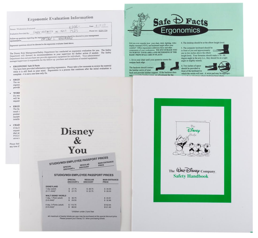 A Set of Disney Internal Onboarding Documents. (1 of 6)