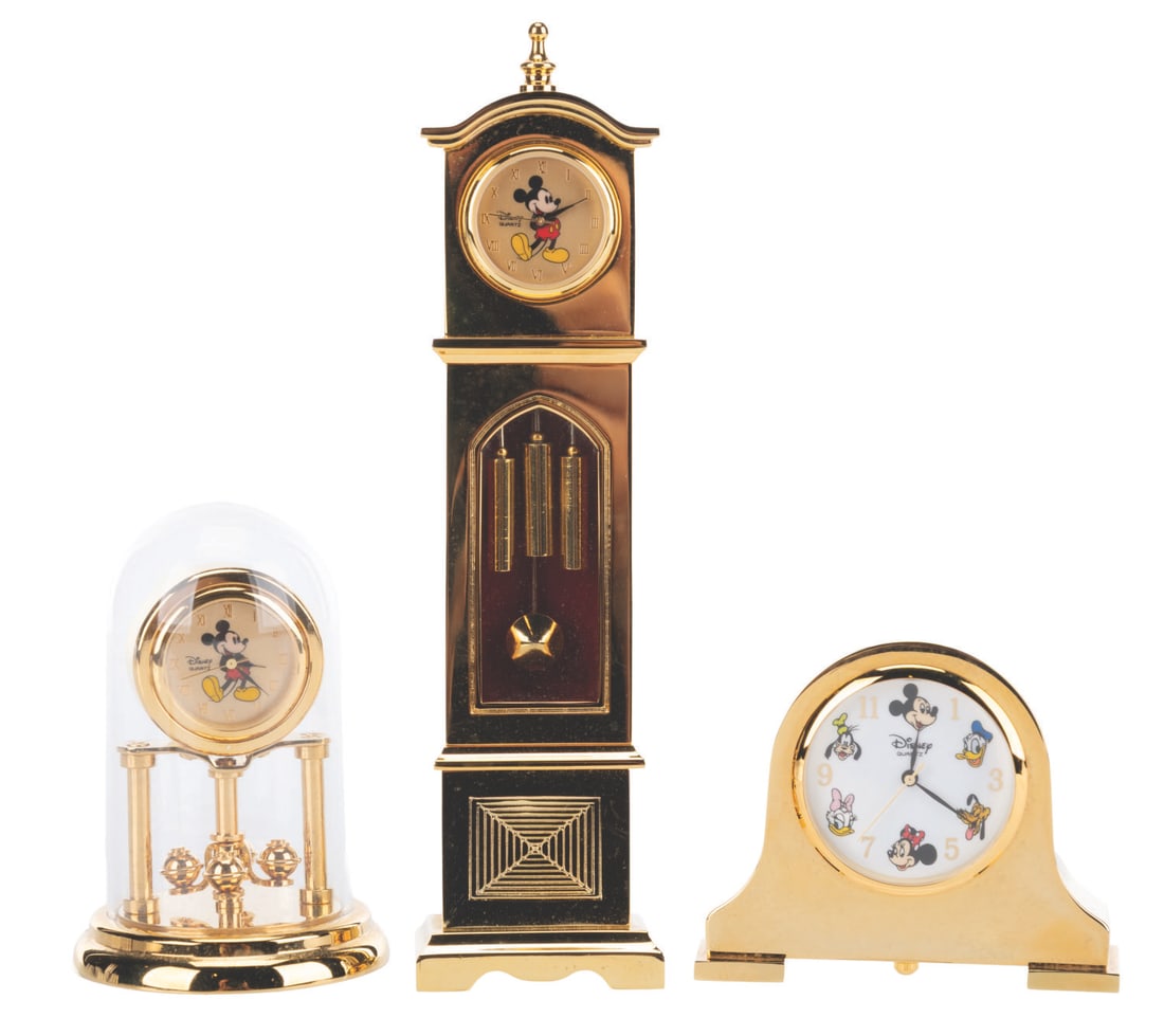 A Trio of Disney Time Works Miniature Clocks. (1 of 10)