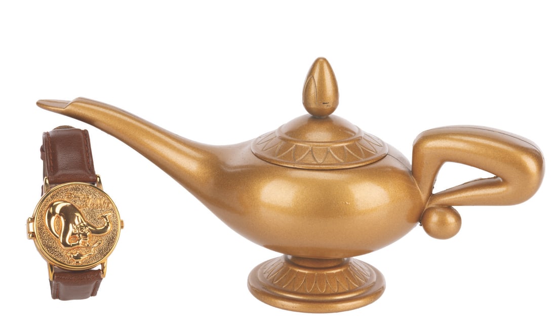 An "Aladdin" Genie Pop-Up Watch with Lamp. (1 of 9)