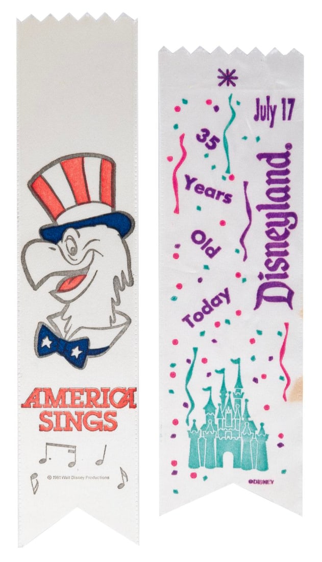 A Pair of Disneyland Event Cast Member Ribbons. (1 of 1)