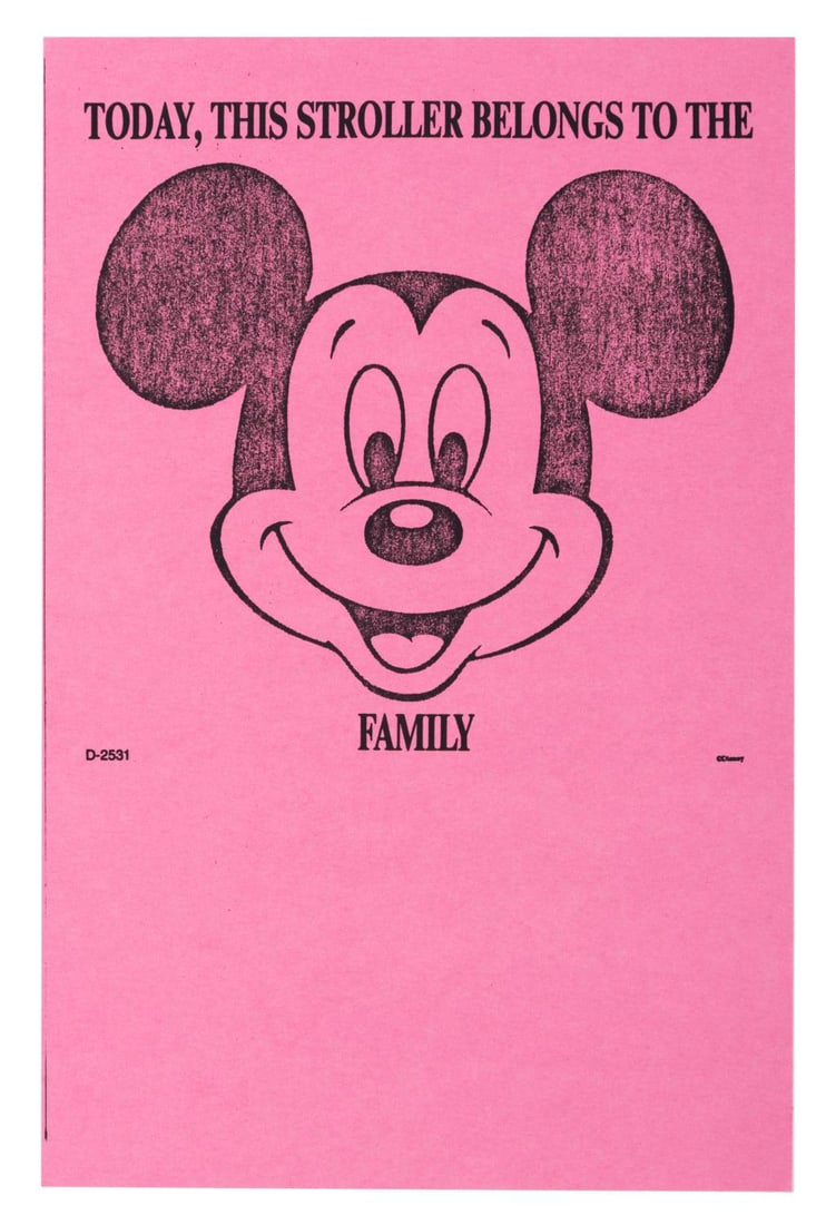 A Mickey Mouse Stroller Tag. (1 of 1)