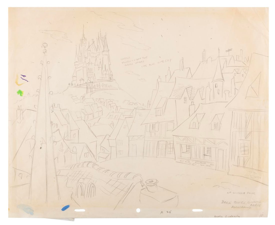 An Early Walt Disney World Promotion Drawing. (1 of 1)