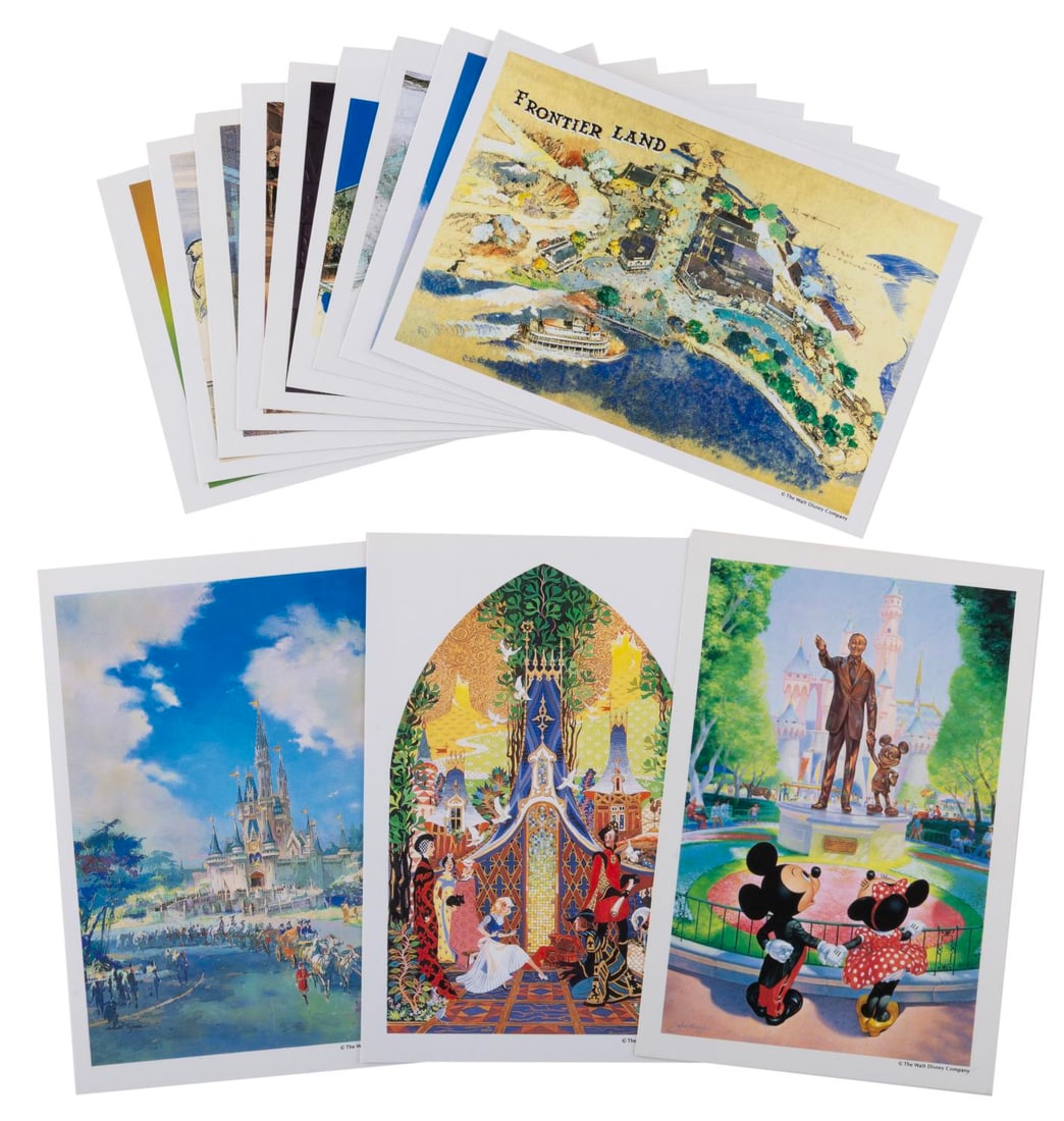 A Set of Tokyo Disneyland Disney Gallery Postcards. (1 of 1)
