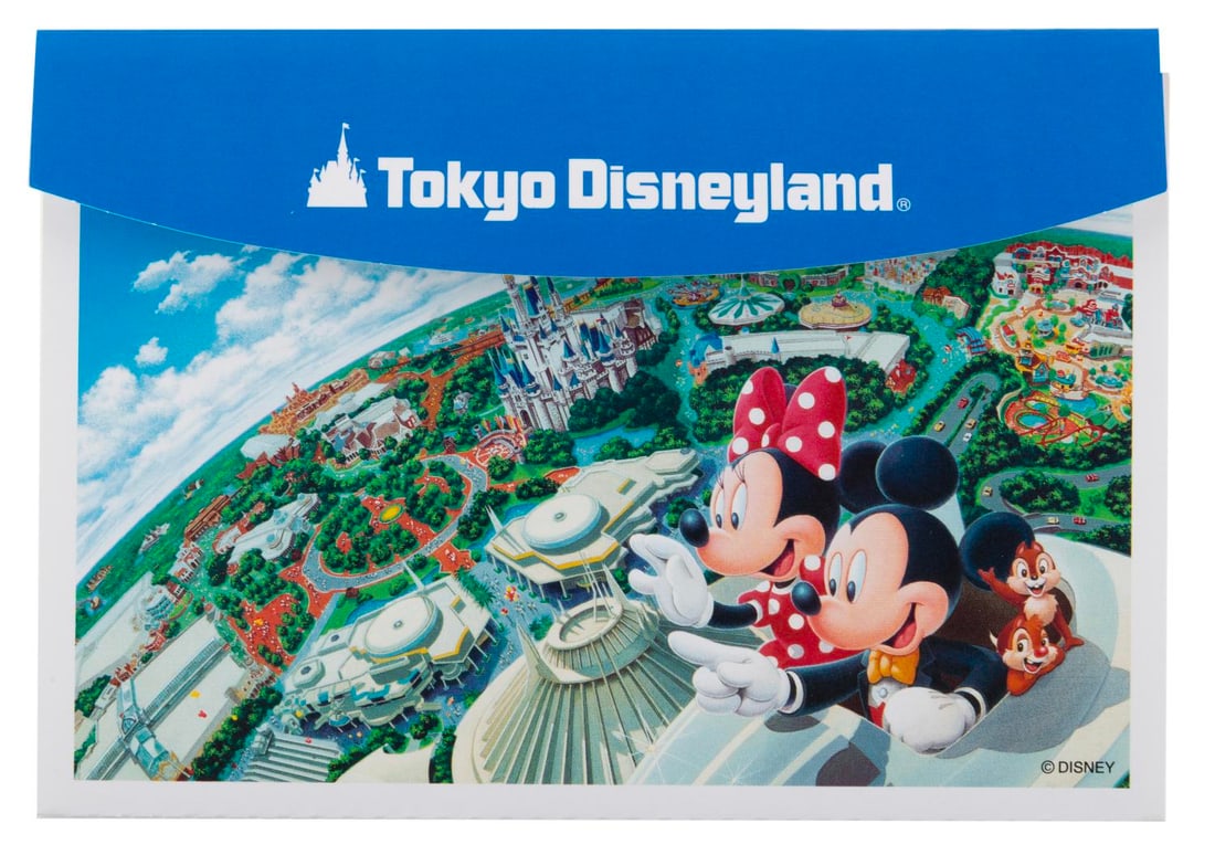A Tokyo Disneyland Accordion Postcard Set. (1 of 3)