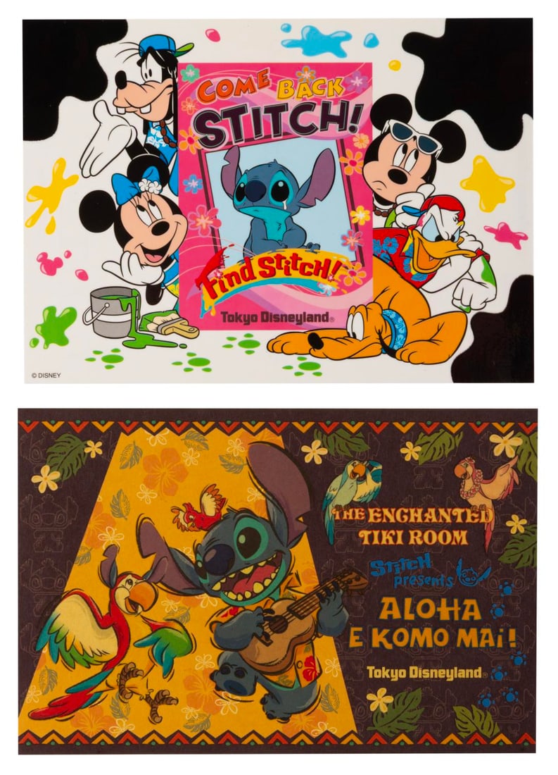 A Pair of Tokyo Disneyland Stitch Postcards. (1 of 2)