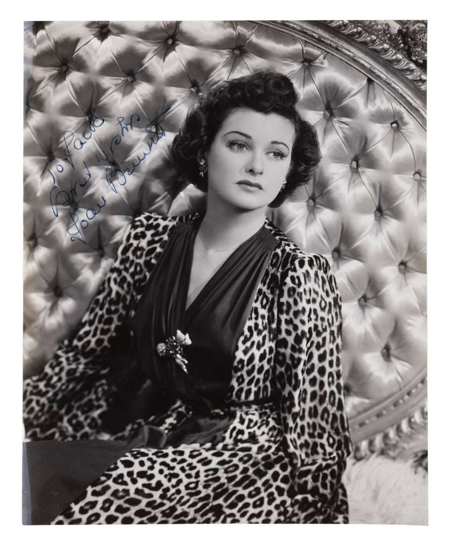 A Joan Bennett Signed Photograph. (1 of 1)