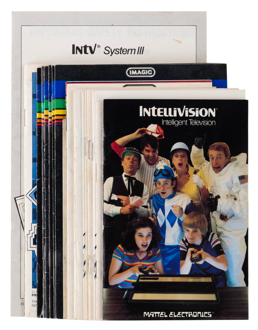 A Collection of Intellivision Game Instructions and Catalogs. (1 of 9)