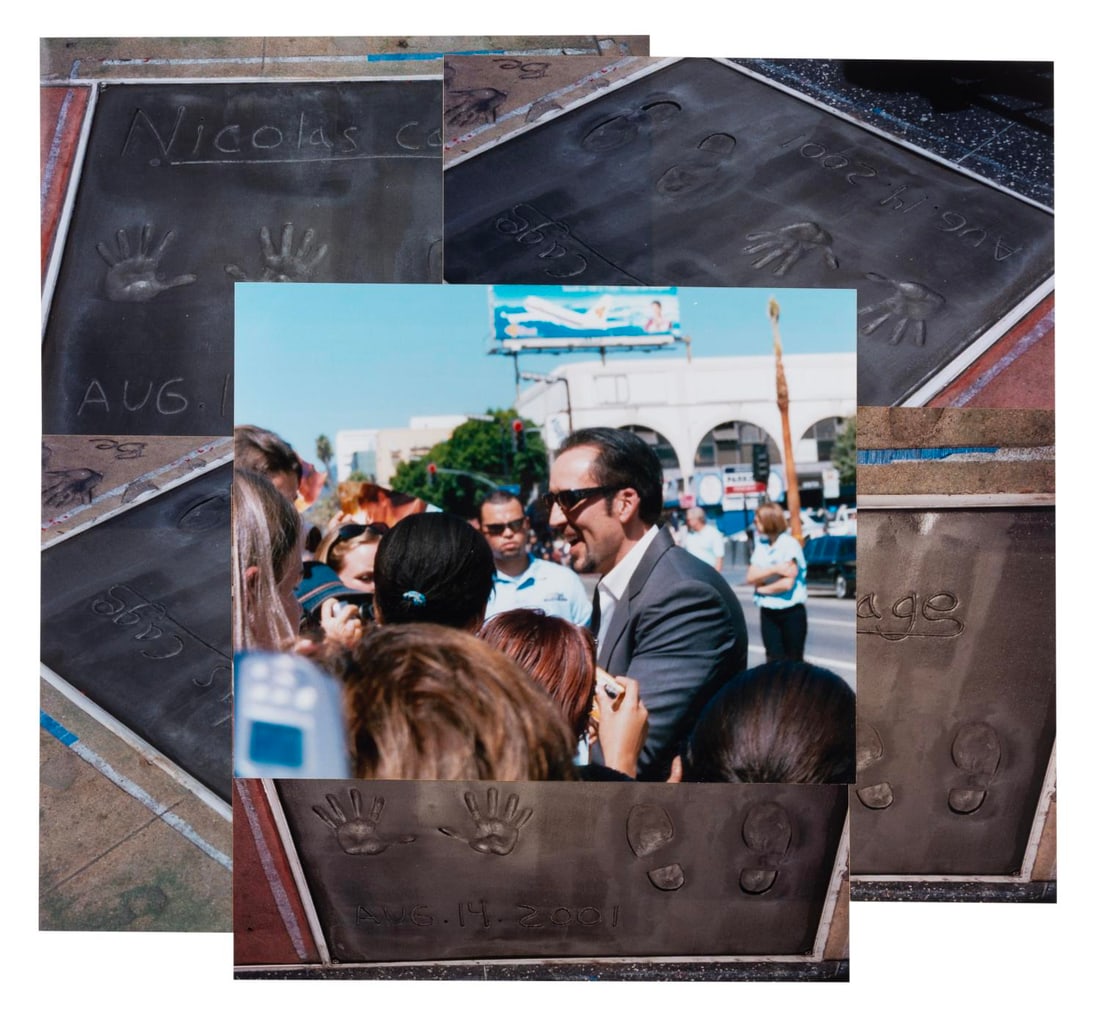 A Set of Nicolas Cage Chinese Theater Imprint Ceremony Photos. (1 of 2)