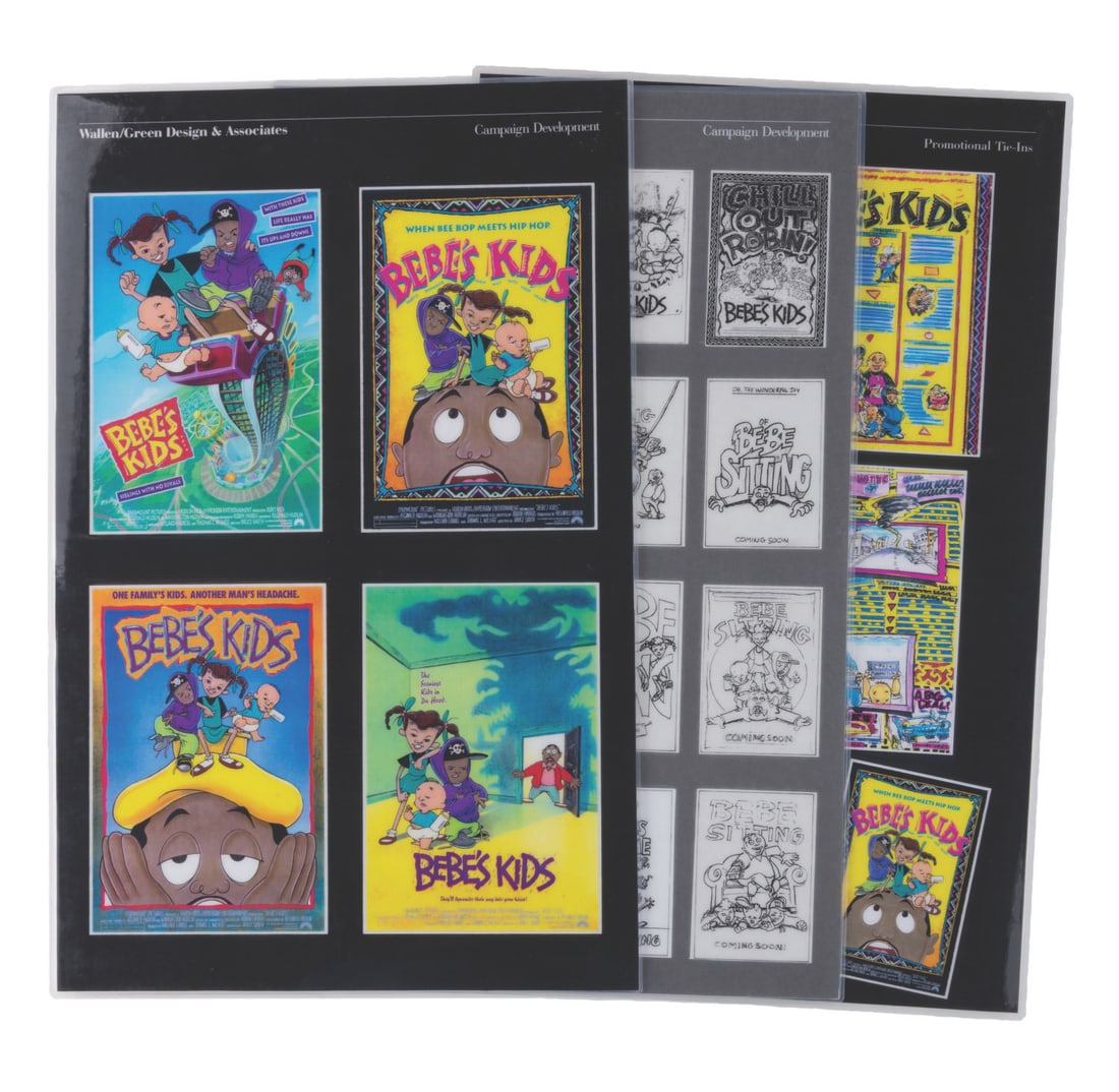 Three "Bebe's Kids" Advertising Presentation Boards. (1 of 4)