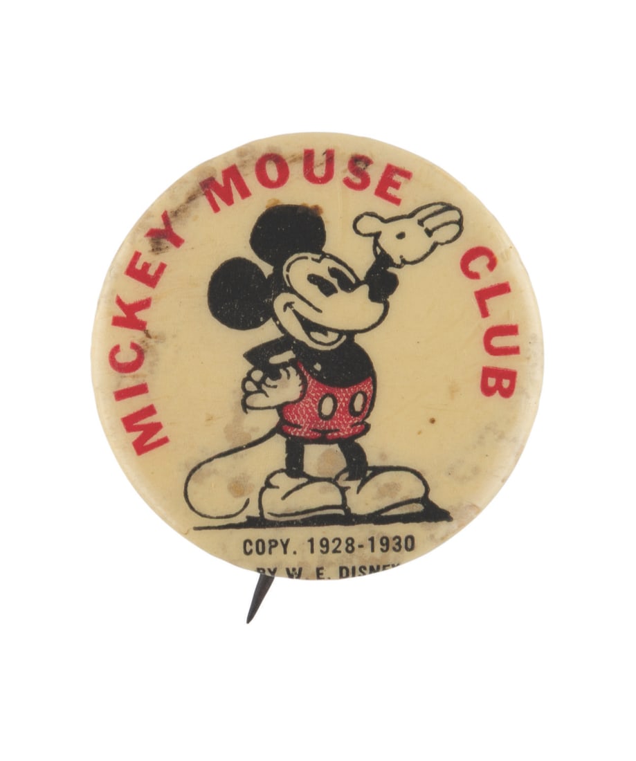 A 1920s Mickey Mouse Club Pin. (1 of 1)
