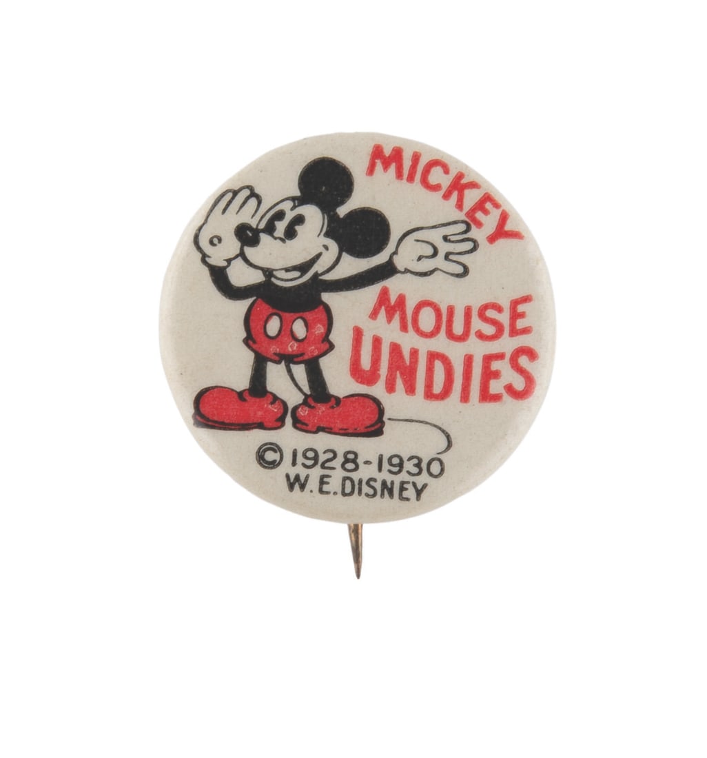 A Mickey Mouse Undies Button. (1 of 1)