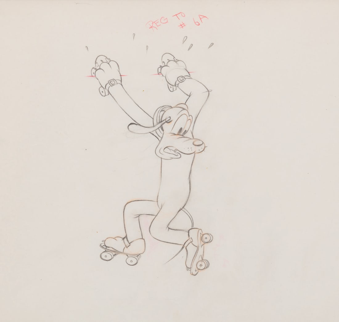 A "The Mad Doctor" Pluto Production Drawing. (1 of 3)