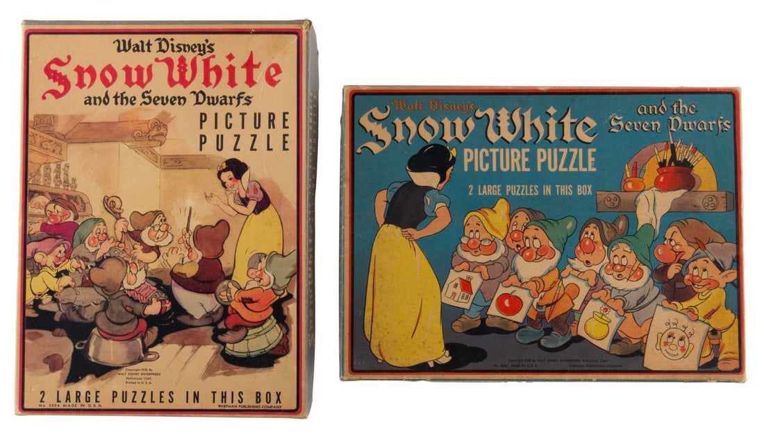 A "Snow White and the Seven Dwarfs" Picture Puzzle Set. (1 of 2)