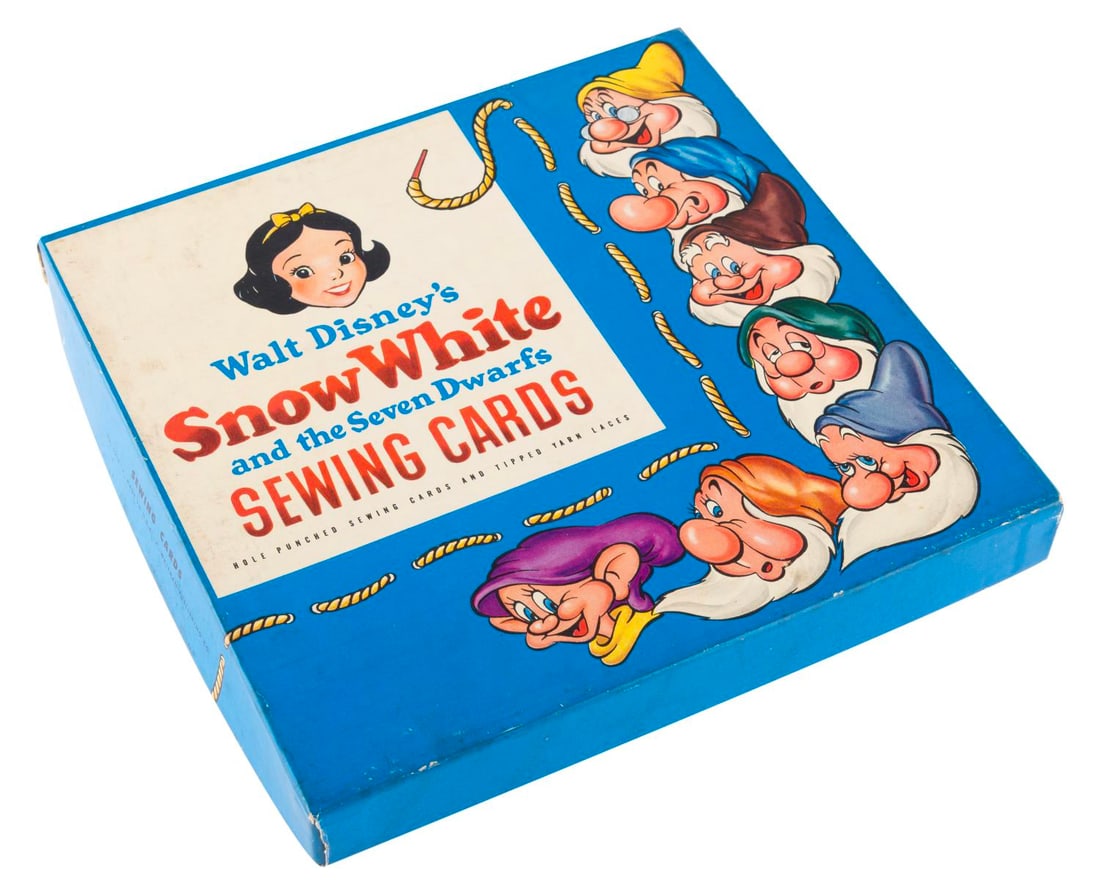 A "Snow White and the Seven Dwarfs" Sewing Cards Kit. (1 of 3)