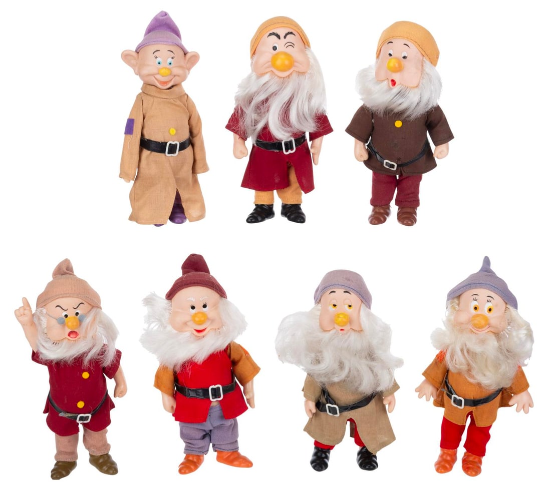 A Set of "Snow White" Dwarf Dolls. (1 of 4)