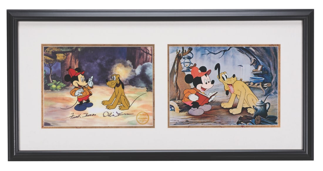 A Frank and Ollie Signed "The Pointer" Serigraph Cel. (1 of 4)