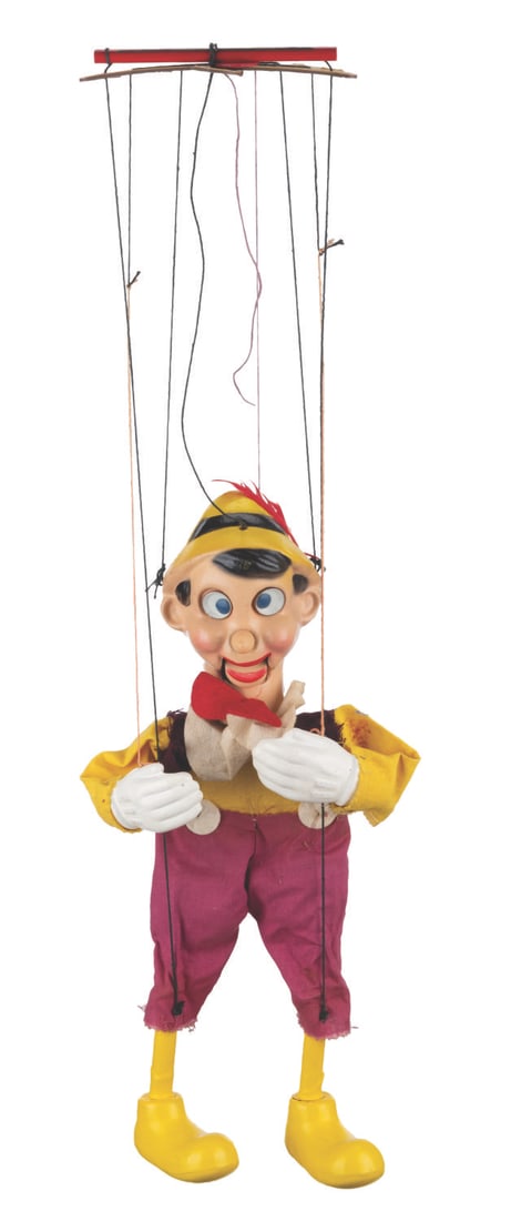 A Peter Puppet Playthings "Pinocchio" Marionette. (1 of 6)
