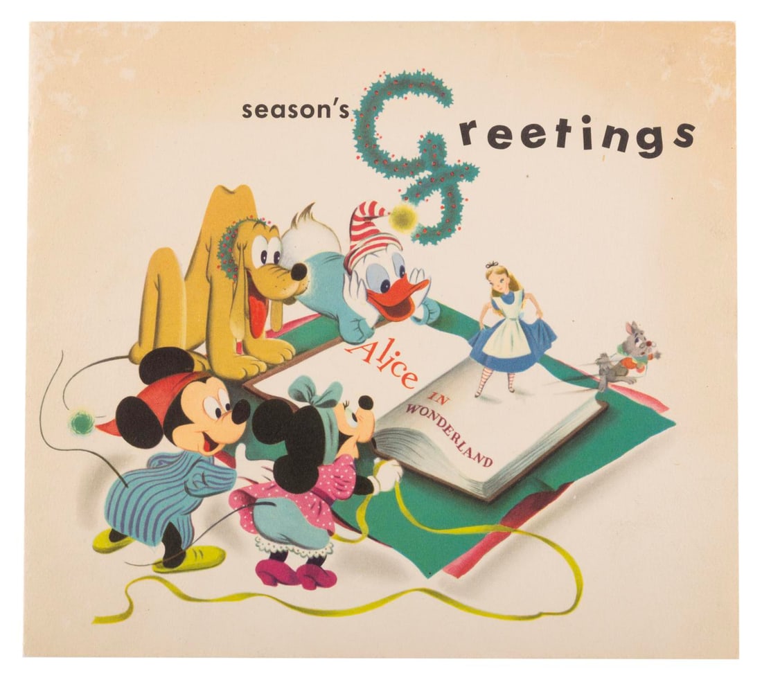 A Walt Disney Company 1950 Christmas Card. (1 of 3)