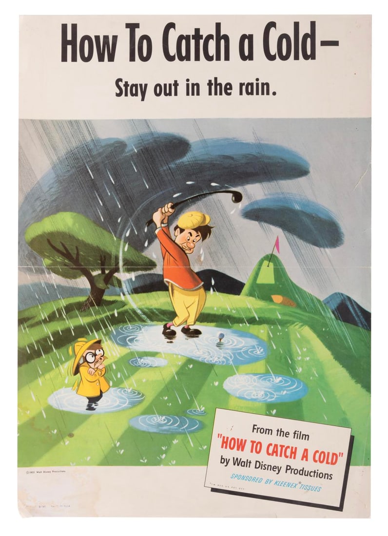 A Stay Out In The Rain "How to Catch a Cold" Promotional Poster. (1 of 1)