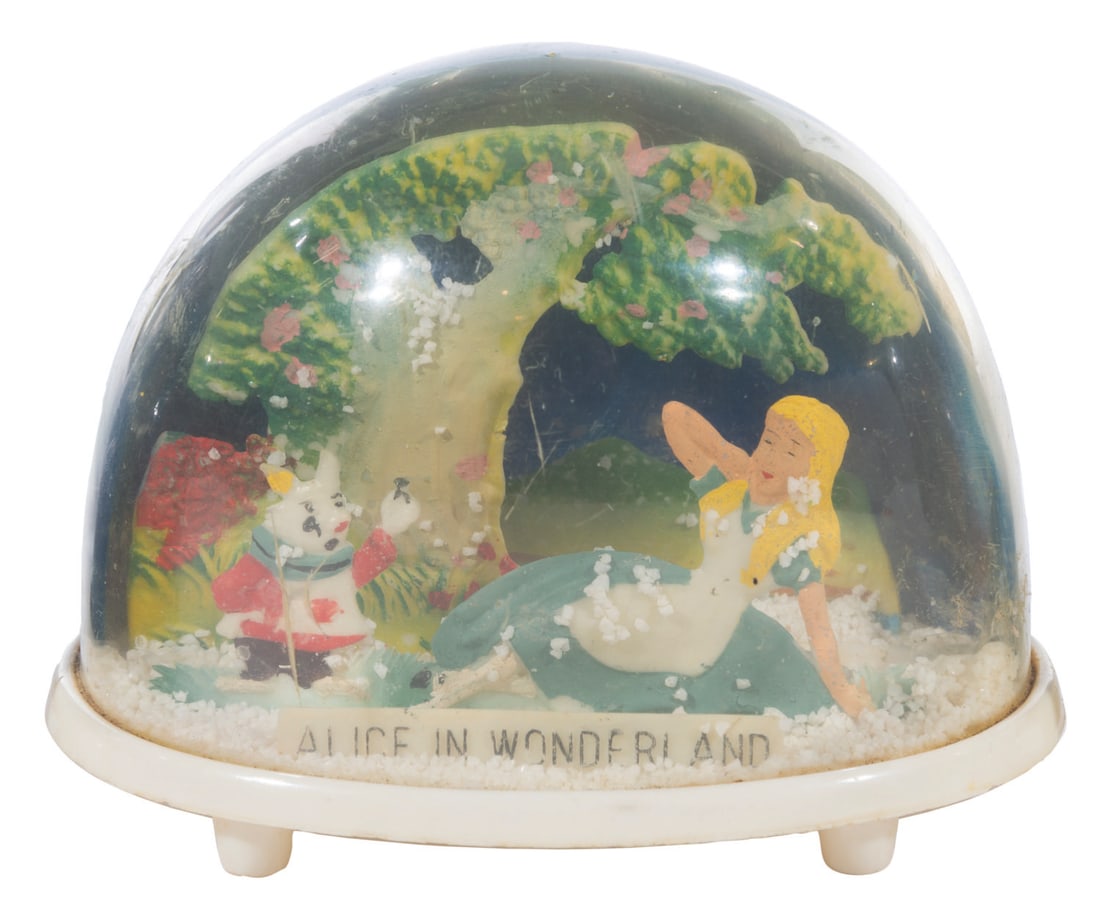 An "Alice in Wonderland" Snow Globe by Marx. (1 of 1)