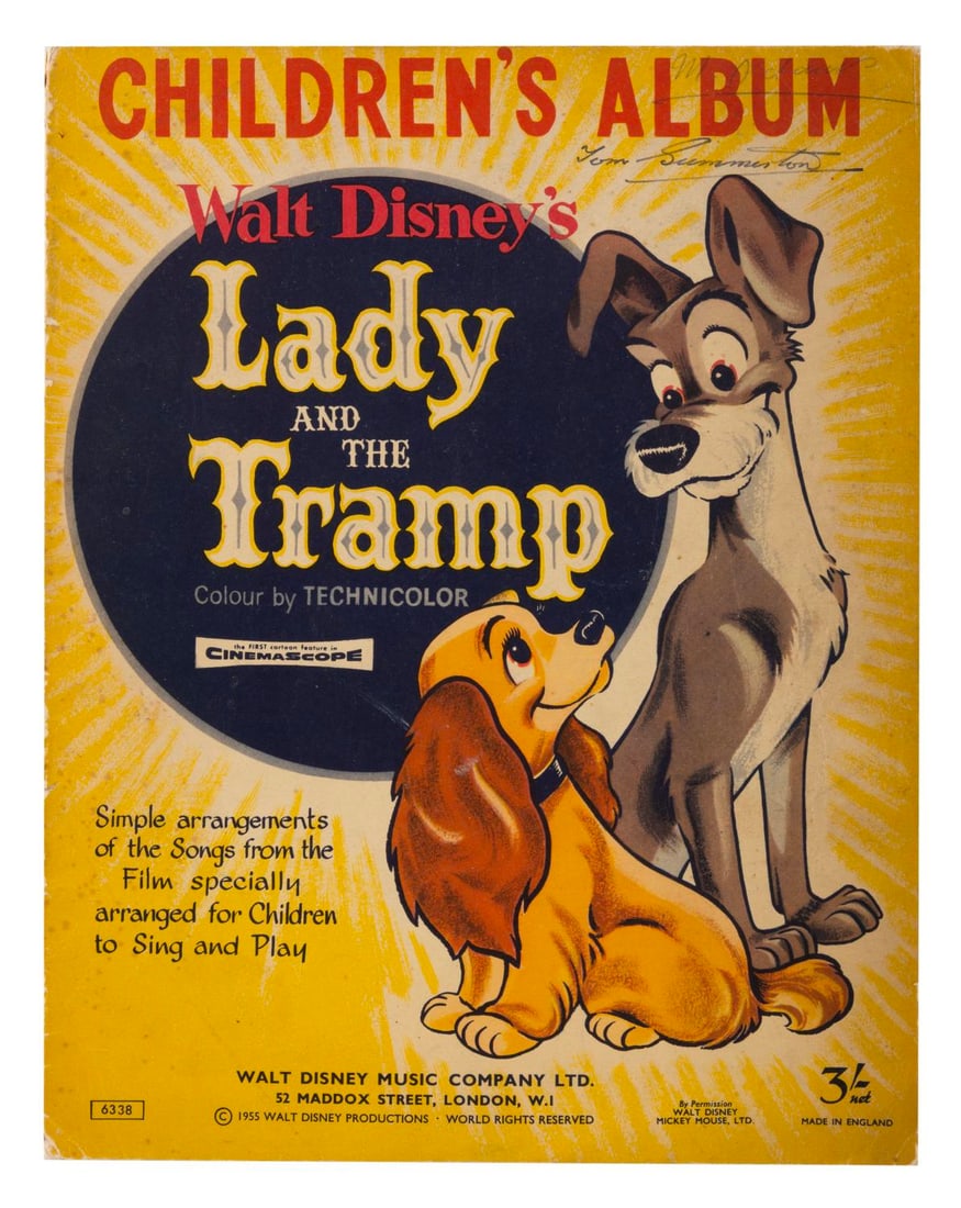 A British "Lady and the Tramp" Sheet Music Album. (1 of 5)