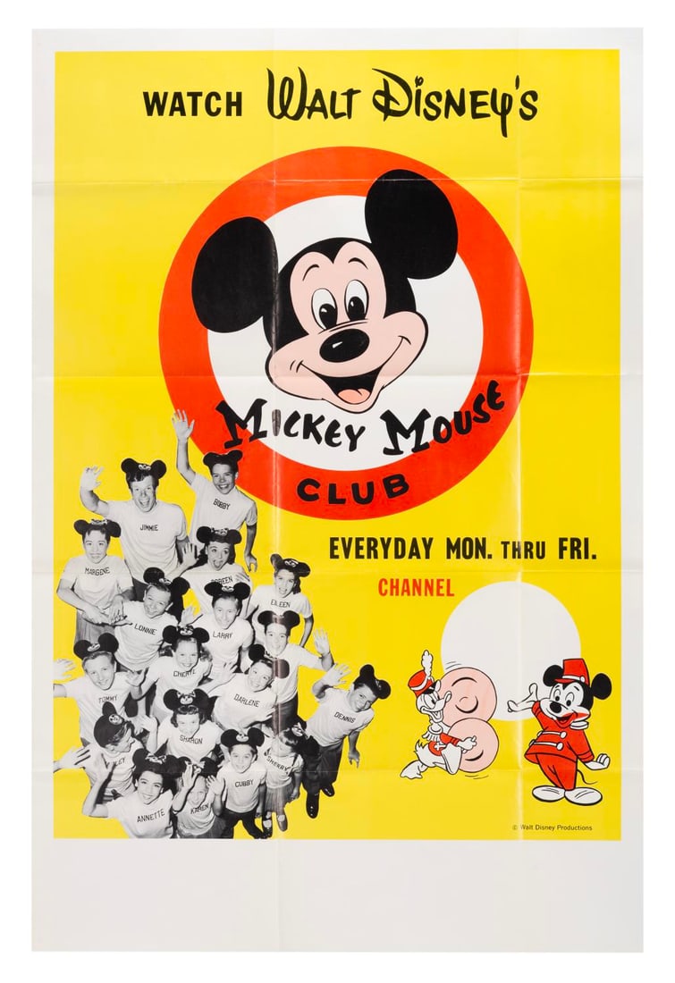 A "Walt Disney's Mickey Mouse Club" Poster. (1 of 1)