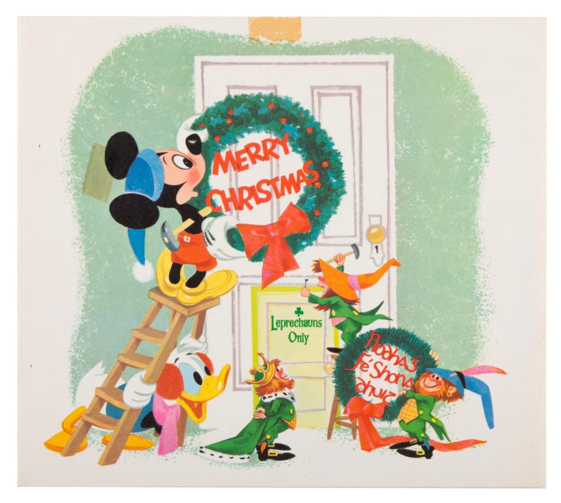 A 1958 Walt Disney Productions Christmas Card. (1 of 3)