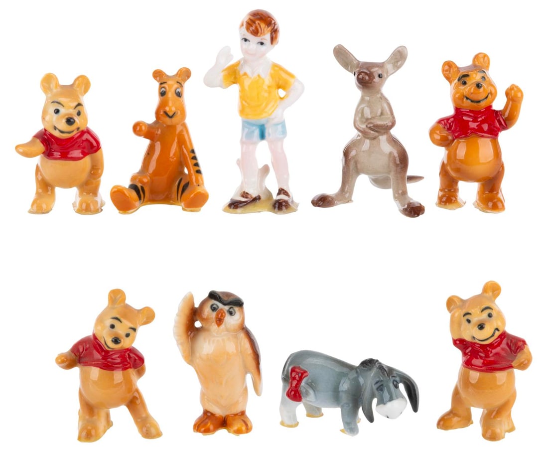 A Set of "Winnie the Pooh" Ceramic Figurines. (1 of 2)
