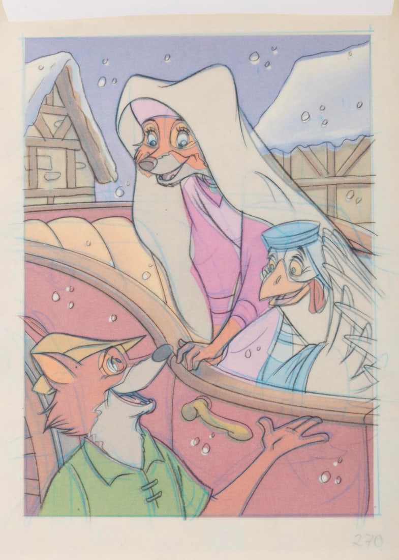 An Original "Robin Hood" Publishing Illustration. (1 of 4)