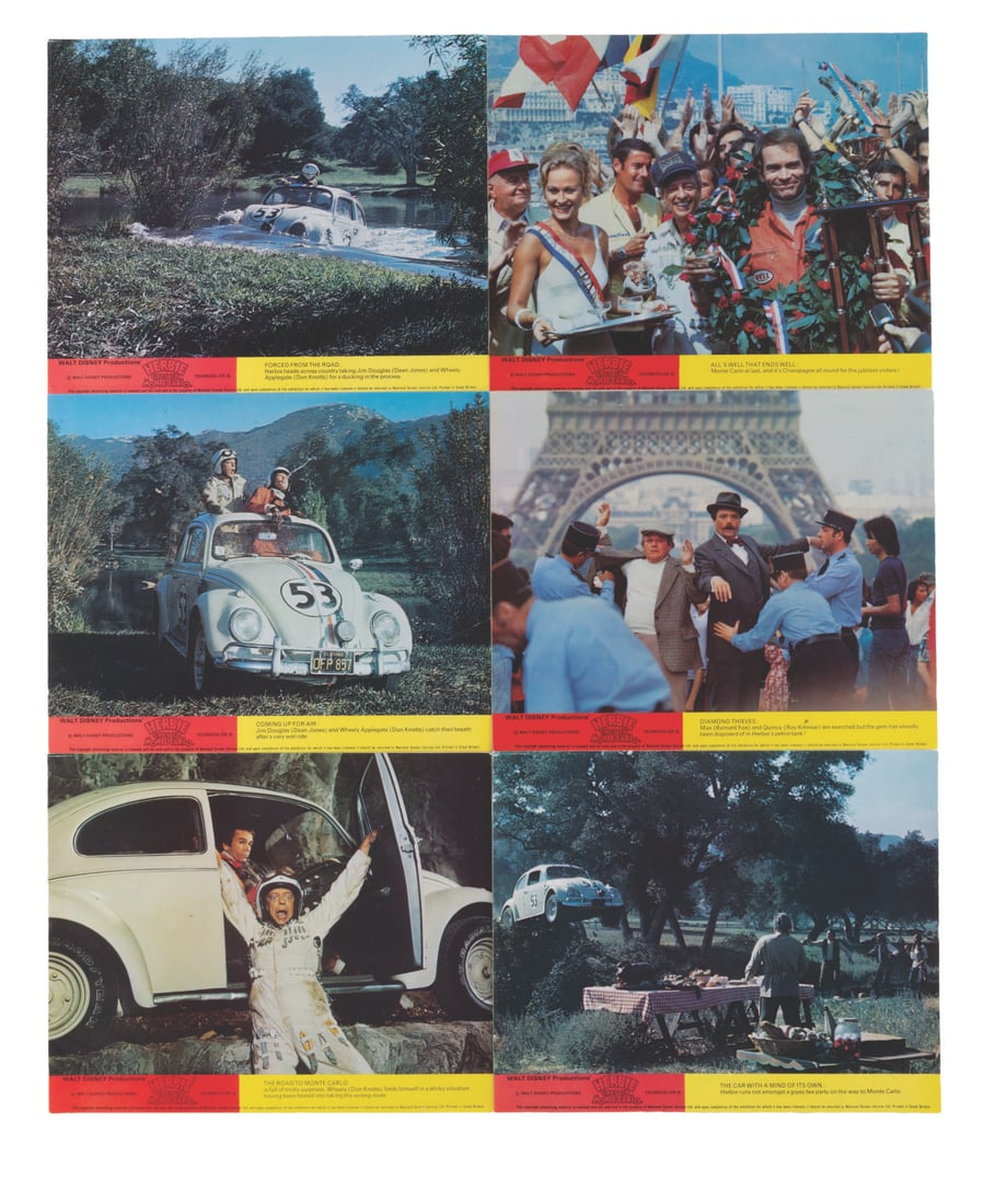 A Set of "Herbie Goes to Monte Carlo" Lobby Cards. (1 of 7)