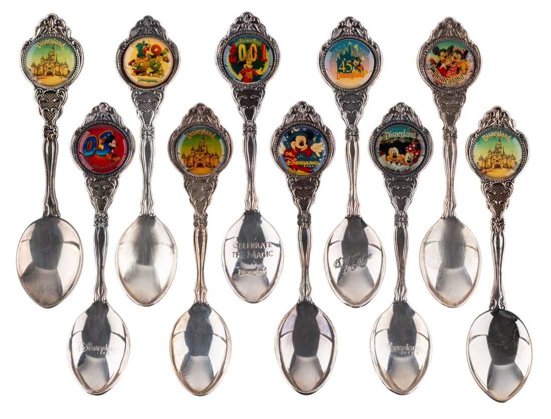 A Collection of Decorative Disney Parks Spoons. (1 of 2)