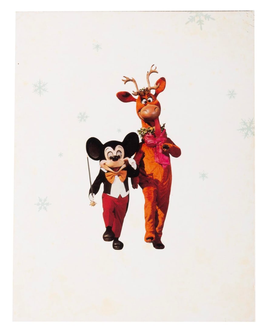 A 1980 Walt Disney Productions Christmas Card. (1 of 3)