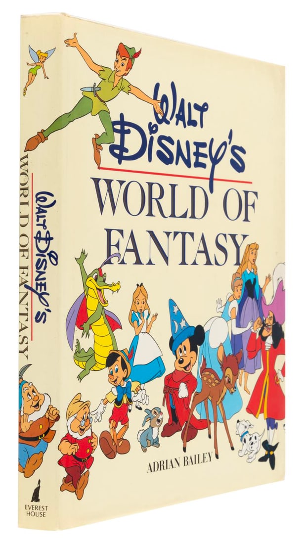 A Walt Disney's World Of Fantasy Book.: (Everest House, 1982) A hardcover Walt Disney's World of Fantasy book by Adrian Bailey, diving into the history of the Disney Studio and Parks, filled with rare behind-the-scenes photographs.