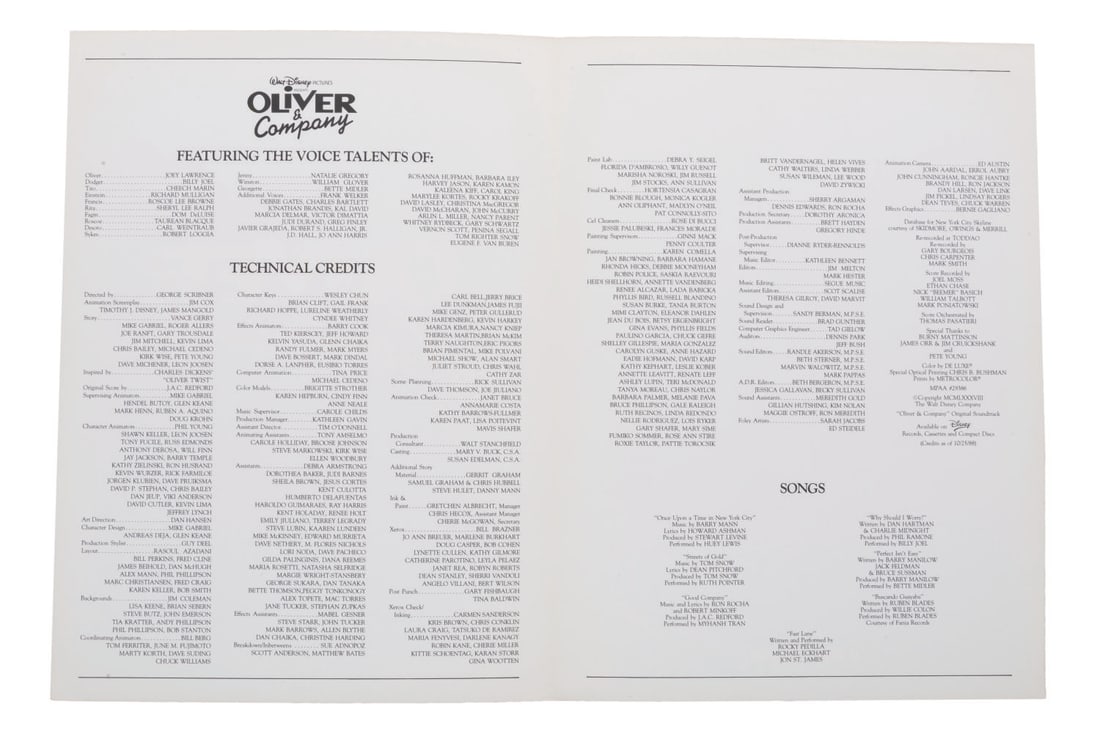 An "Oliver & Company" Screening Program. - 2