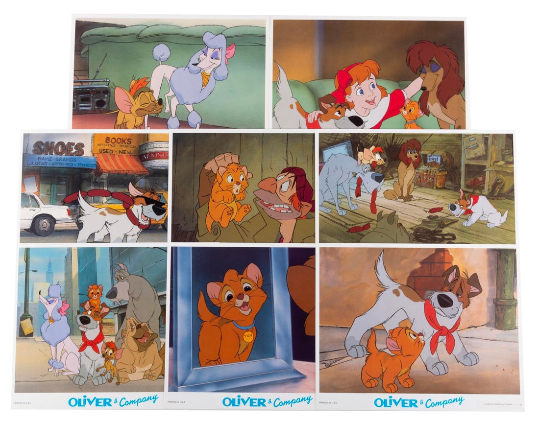 A Set of "Oliver & Company" Lobby Cards. (1 of 9)