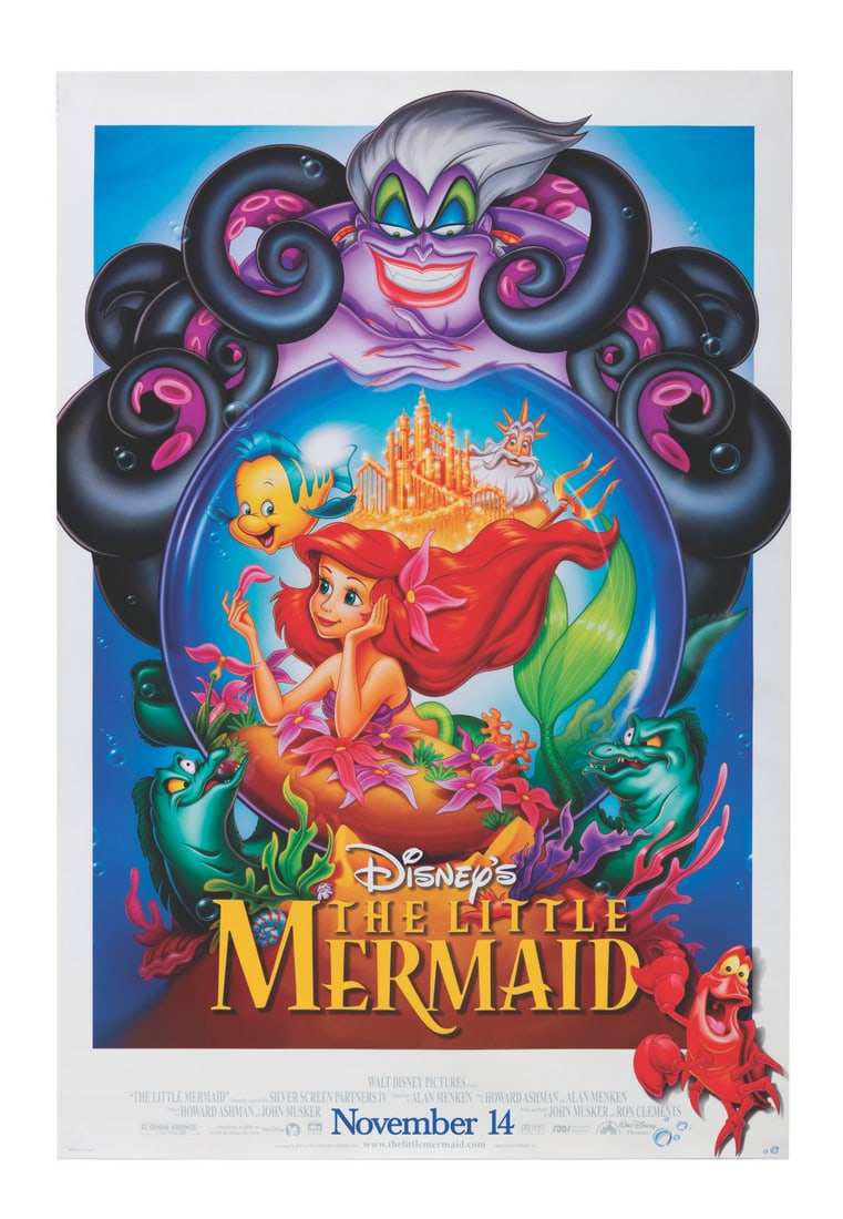 A "The Little Mermaid" Re-Release One-Sheet. (1 of 1)